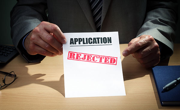 application rejected